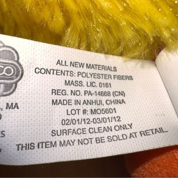 Vintage 2004 Sesame Street Big Bird Plush Nanco Soft - Picture 7 of 10